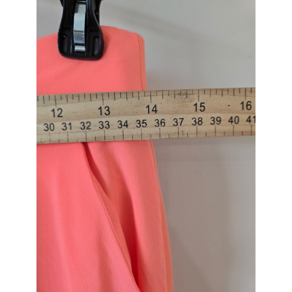 Athleta Brooklyn Ankle Pant Coral Pink Ribbed Side Panel Tapered Trousers 4 - Picture 5 of 9